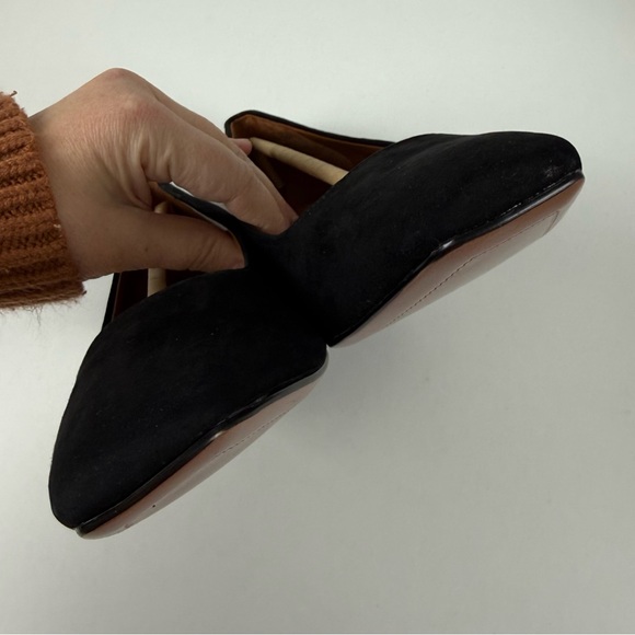 Franco Sarto Salino Square Toe Pumps Womens 10M Black Suede Block Heel NEW main image 5